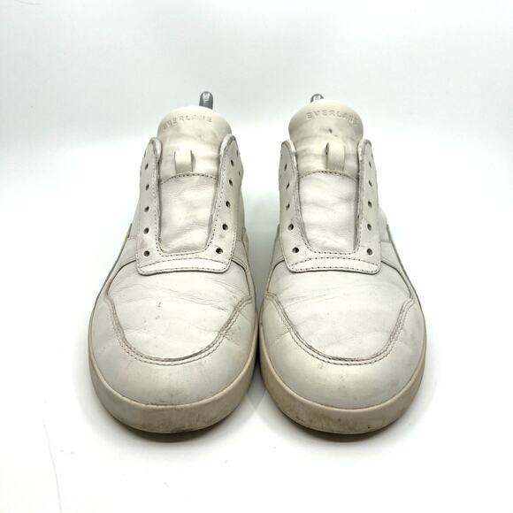 Everlane The Court White Leather Sneakers Women's 9 US - Picture 4 of 9